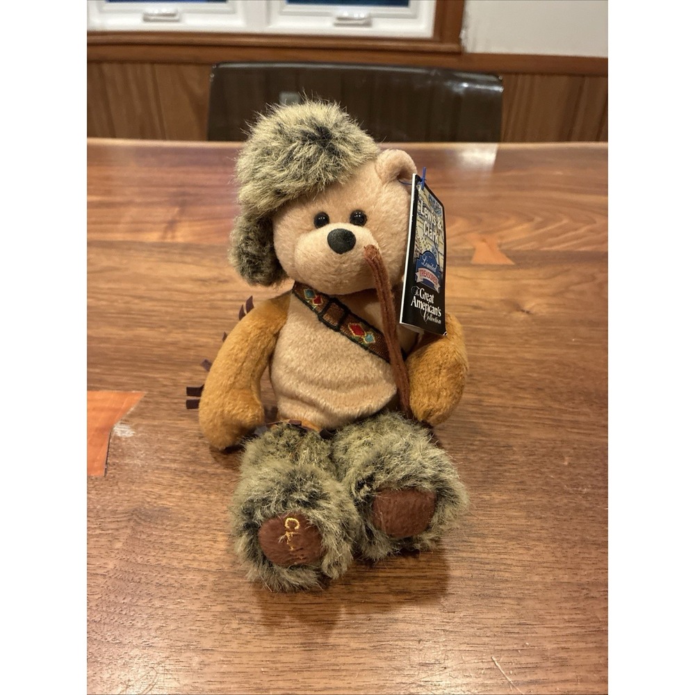 Limited Treasures Lewis & Clark Great American Collection Clark Plush Bear 9"
